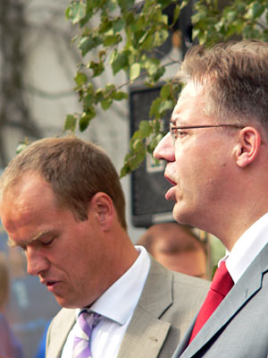 OB Kandidaten Würzner und Dieter