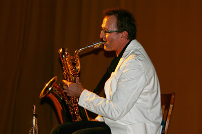 Uwe Baumann am saxofon