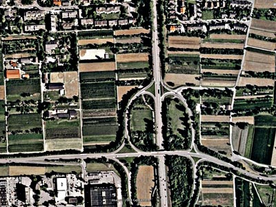 Luftaufnahme des Rohrbacher Feldes